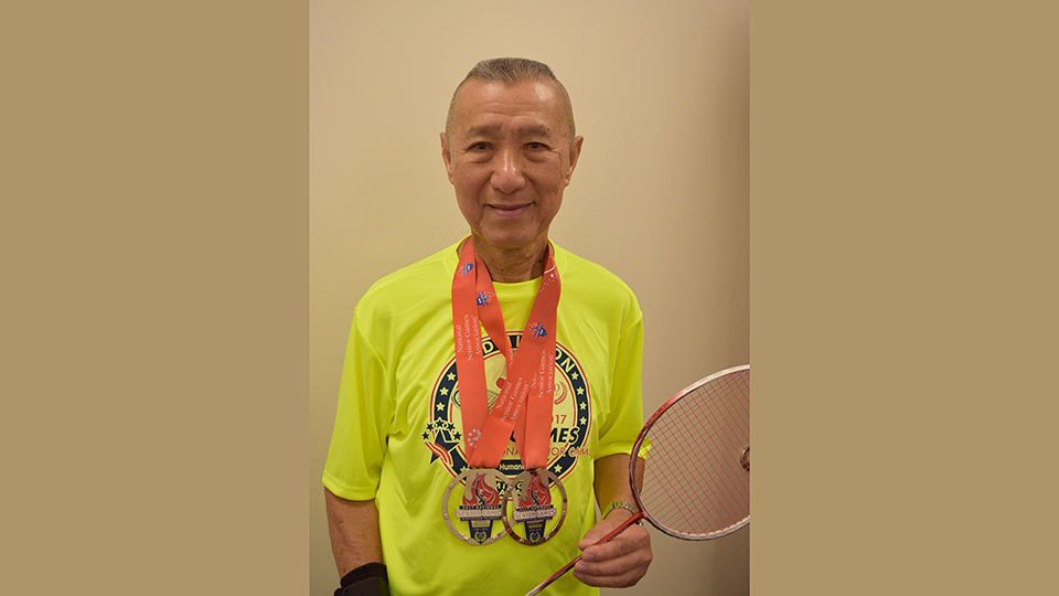 James Ho, badminton gold medal winner
