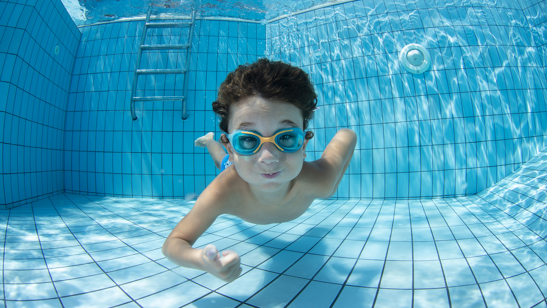 Child swimming