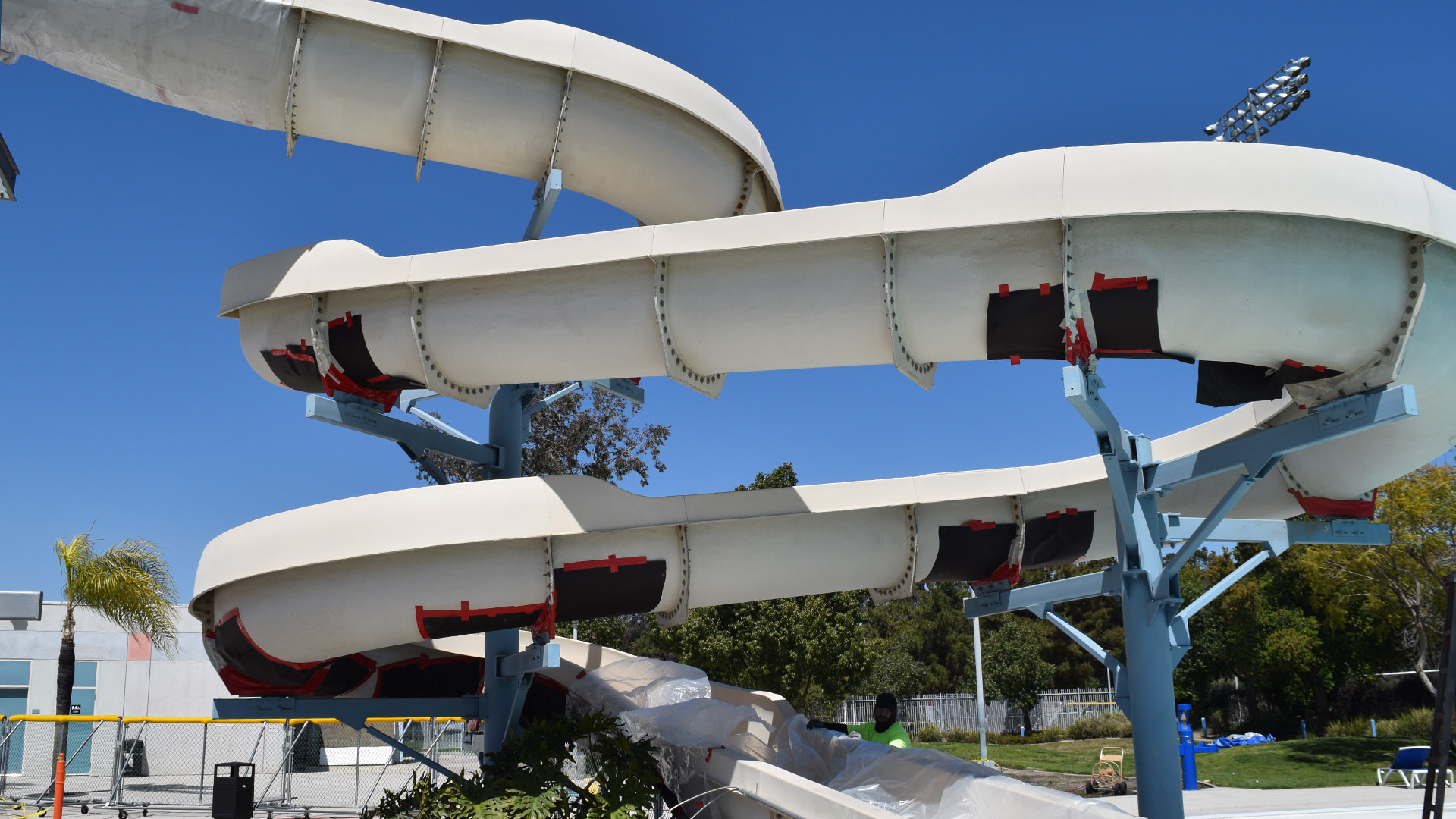 Waterslide repairs