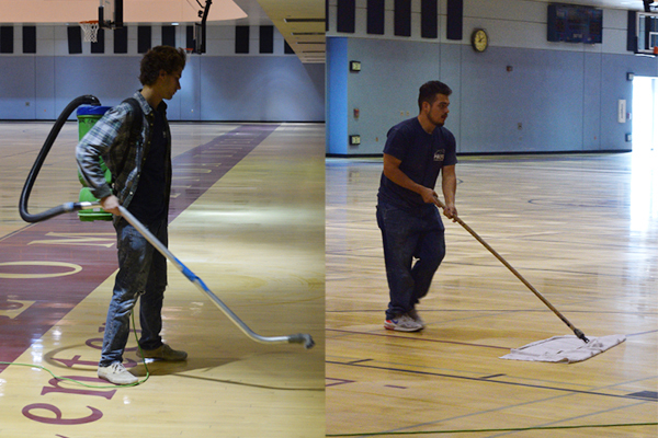 Wooden floors receive annual TLC