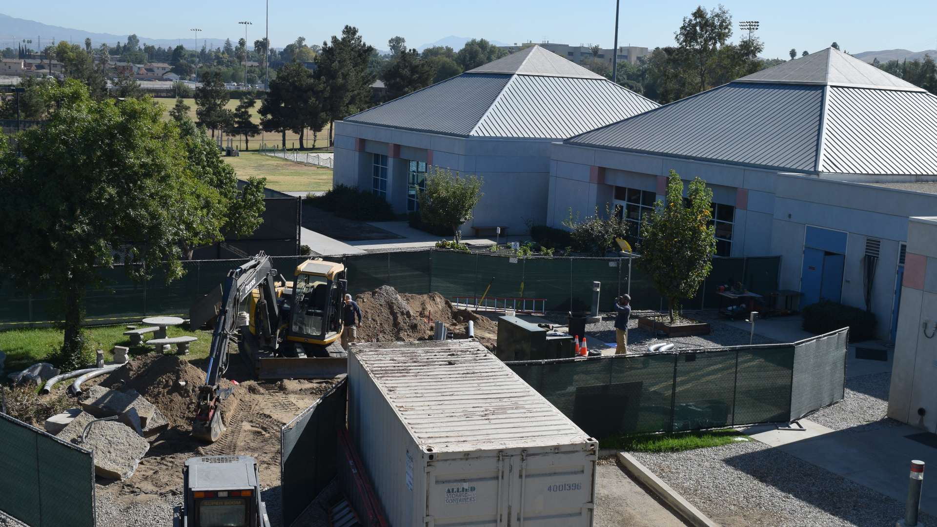 Preparing for Drayson Center's new backup generator