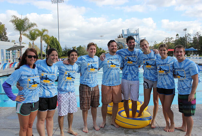 group shot of the Aquabots swim team