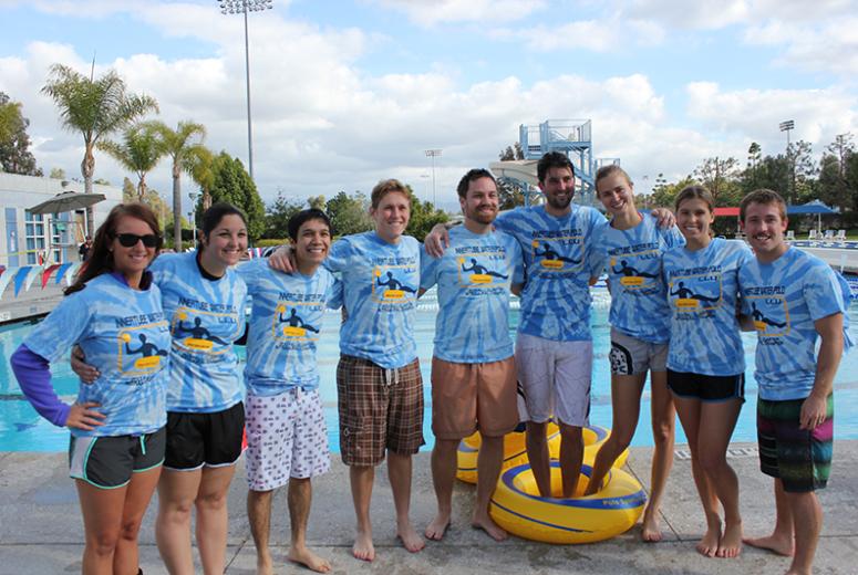 group shot of the Aquabots swim team