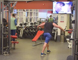 The weight room is now open for members