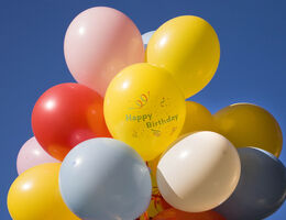 Birthday balloons