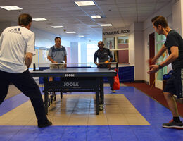 New ping pong table