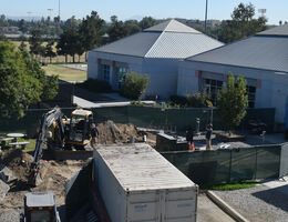 Preparing for Drayson Center's new backup generator
