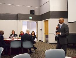 Don Sease addresses LLUH Board