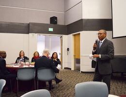 Don Sease addresses LLUH Board